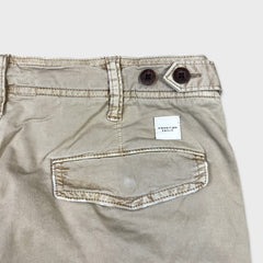 American Eagle Pants Mens 32x30 Beige Flex Faded Taper Leg Trousers Cargo