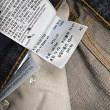 Levi's 505 Jeans Mens 30x30 Blue Regular Fit Straight Leg Dark Wash Faded Denim Pants