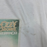 Vintage Y2K Ozzy Osbourne Blizzard of Ozz T Shirt Mens Large White Band Tee