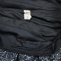Lululemon Race Pace Short Womens Size 4 Black Mini Splatter Athletic Lined Pants
