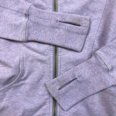 Lululemon Scuba Hoodie Womens Medium Purple Light Cotton Full Zip Sports Sweater