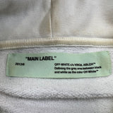 2018 Off-White Photocopy Hooded Sweater Mens Medium White Graphic Hoodie