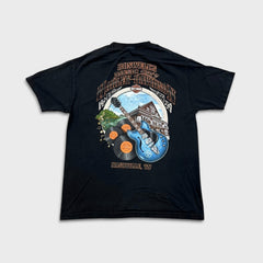 Vintage 2015 Harley Davidson T Shirt Mens Large Black Music City Biker Girl Tee