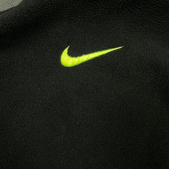 Nike Sportswear Fleece Mens Medium Green Embroidered Swoosh Standard Fit Pullover Jacket