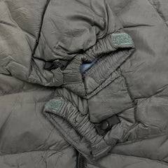 The North Face Puffer Jacket Mens Large Gray Nuptse Full Zip Goose Down Coat