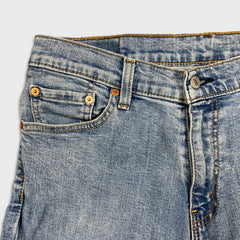 Levi's 511 Jean Mens 33x28 Blue Slim Fit Light Wash Faded Stretch Denim Pants