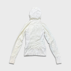 Lululemon Dance Studio Jacket Womens Size 6 White Full Zip Athletic Outerwear