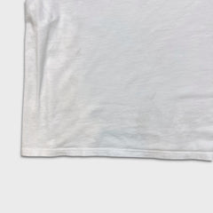 Karl Lagerfeld Paris T Shirt Mens XL White Ikonik Avatar Logo Distressed Tee
