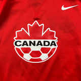 Nike Sportswear Team Canada Hoodie Mens Large Red Soccer FIFA Dri Fit Hooded Sweater