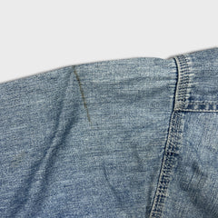 Vintage 90s Tommy Hilfiger Denim Shirt Mens Large Blue Tommy Jeans Button Up