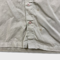 Vintage Tommy Hilfiger Shirt Mens Large Beige Tommy Jeans 90s Button Up Preppy