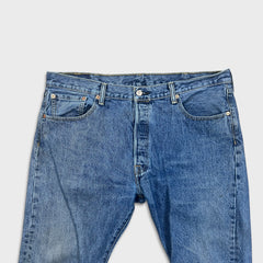 Levi's 501 Jeans Mens 38x30 Blue Original Fit Straight Medium Wash Denim Pants
