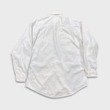 Vintage 90s Levi's Denim Shirt Mens Large White Faded Light Wash Button Up