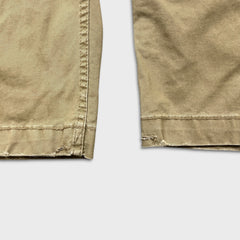 American Eagle Pants Mens 28x27 Beige Flex Slim Faded Taper Leg Trousers Cargo