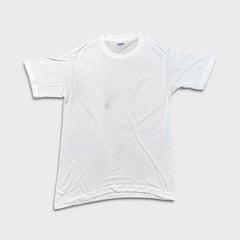 Vintage 80s Stanfield Scots Blank T Shirt Mens Small White Single Stitch Tee