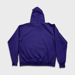 Champion Hoodie Mens Large Purple Authentic Graphic Pullover Hooded Sweater