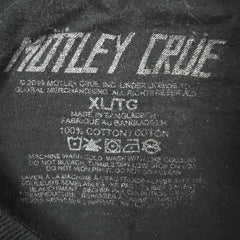 2019 Motley Crue T Shirt Mens XL Black Girls Girls Girls Graphic Rock Band Tee