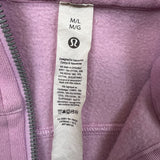 Lululemon Scuba Oversized 1/2 Zip Hoodie Womens Medium Pink Hooded Sweater