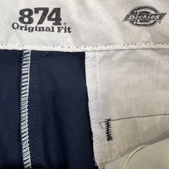 Dickies 874 Pants Mens 30x29 Blue Original Fit Workwear Casual Chino Trousers