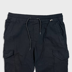 Projek Raw Pants Mens Large Black Taper Leg Cargo Utility Casual Trousers