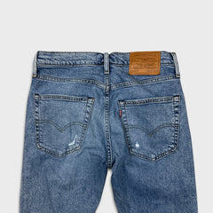 Levi's 512 Jeans Mens 30x30 Blue Slim Taper Medium Wash Distress Stretch Denim Pants