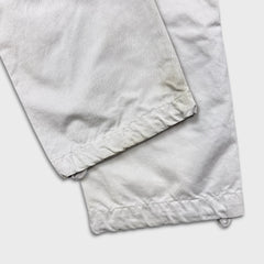 G-Star Raw Pants Mens 32x34 White Straight Fit Casual Utility Cargo Trousers