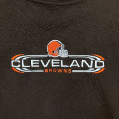 Cleveland Browns Fleece Mens XL Brown NFL Football Pullover Jacket