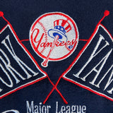 Vintage Logo 7 New York Yankees Sweatshirt Mens 2XL Blue MLB Baseball 90s Crewneck