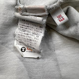 AAPE By A Bathing Ape T Shirt Mens Large White Distressed Monogram Moon Face Tee