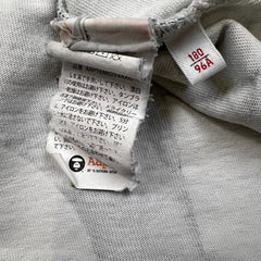 AAPE By A Bathing Ape T Shirt Mens Large White Distressed Monogram Moon Face Tee