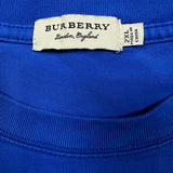 Burberry T Shirt Mens 2XL Blue Abstract Equestrian Knight Graphic Tee