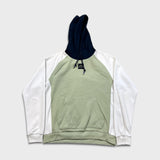 Kappa Hoodie Mens Large White Center Logo Athleticwear Pullover Hooded Sweater