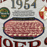 Vintage 1992 San Francisco 49ers T Shirt Mens XL Gray AOP Superbowl NFL Football Long Sleeve Tee