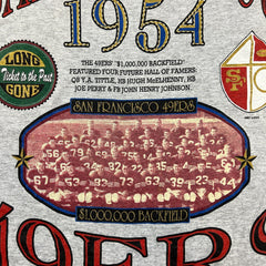 Vintage 1992 San Francisco 49ers T Shirt Mens XL Gray AOP Superbowl NFL Football Long Sleeve Tee