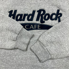 Vintage 90s Hard Rock Cafe Sweatshirt Mens XL Gray Salt Lake City USA Pullover