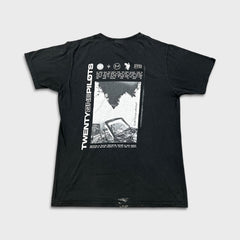 Vintage 2009 Twenty One Pilots Dead Car T Shirt Mens Large Black Faded Wash Band Tee