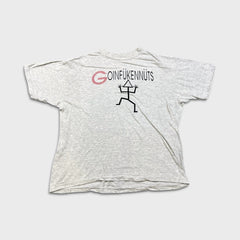 Vintage 90s Goinfukennuts T Shirt Mens Medium Gray Funny Novelty Tee