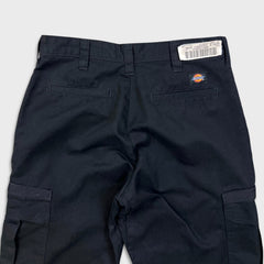 Dickies Pants Mens 32x30 Black Flex Regular Straight Workwear Chino Cargo Trouser
