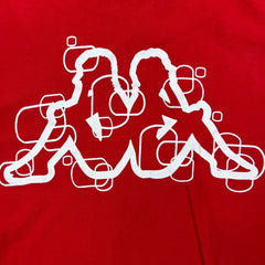 Vintage 90s Kappa T Shirt Mens Large Red Graphic Short Sleeve Tee
