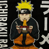 Naruto Shippuden Mens Large Black Ichiraku Ramen Shop Anime Graphic Tee