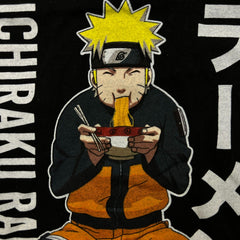Naruto Shippuden Mens Large Black Ichiraku Ramen Shop Anime Graphic Tee