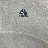 Vintage Y2K Nike ACG Fleece Mens XL Gray 1/4 Zip Therma Fit Pullover Jacket