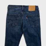Levi's 511 Jean Mens 30x26 Blue Slim Fit Mid Rise Dark Wash Stretch Denim Pants