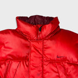 Vintage Y2K Nike Sportswear Jacket Mens Large Red Swoosh Full Zip Outdoor Puffer Coat