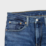 Levi's 514 Jeans Mens 32x30 Blue Slim Straight Fit Stretch Faded Medium Wash Denim Pants