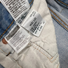 Levi's 501 Jeans Mens 31x32 Blue Original Fit Straight Leg Light Wash Denim Pants