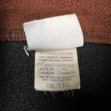 Vintage 90s Fila Fleece Mens 2XL Black Outdoor 1/4 Zip Pullover Jacket