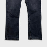 True Religion Ricky Jeans Mens 34x29 Black Relaxed Straight Leg Dark Wash Denim Pants