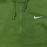 Nike Sportswear Hoodie Mens Large Green Swoosh Full Zip Hooded Sweater