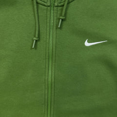 Nike Sportswear Hoodie Mens Large Green Swoosh Full Zip Hooded Sweater